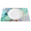 1PC Abstract Art Table Mats Modern Marble Ink Wash Pattern Waterproof Heat Placemats Dining Table Table decoration