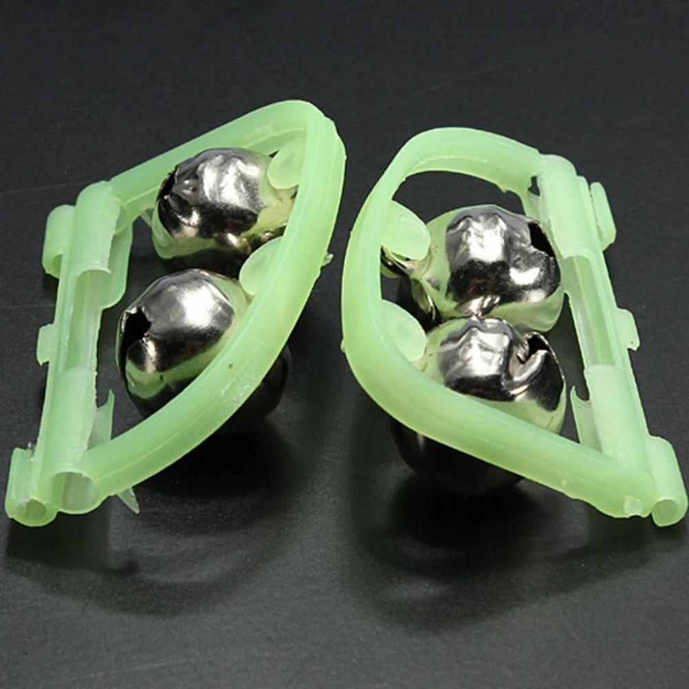 3pcs Strong and Durable Fluorescent Fishing Rod Night Light Fishing Rod Night Fishing Pointed Clip Double Bell Alarm Fishing Rod