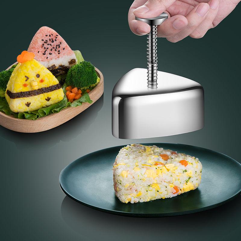 304 Stainless Steel Onigiri Mold - Japanese Triangle Sushi Rice Ball Maker Tool