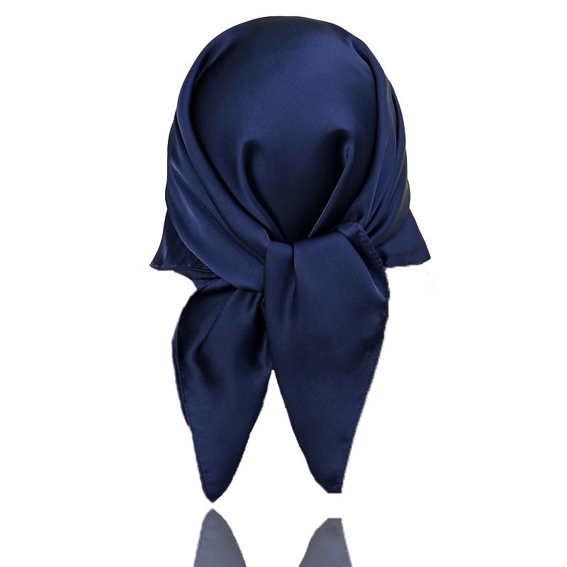Luxury Silk feeling Scarf Women Satin Solid color Hijab RUNMEI Scarves Muslim Pareo Bandana Female Shawl Wrap Headband Foulard