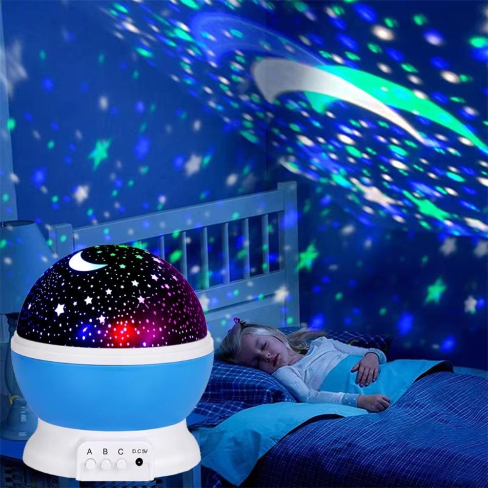 Colorful Star Projector Light Rotating Atmosphere Lamp Portable Galaxy LED Projector Home Decor