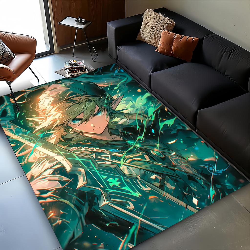 3D Zeld Classic Game Carpet Rug for Living Room Bedroom Home Sofa Decoration,kids Play Non-slip Floor Mat Christmas Gift