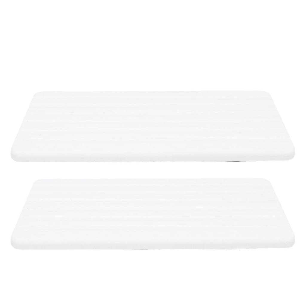 2pcs Diatomite Coaster Water Absorbent Fast Drying  D Diatomaceous Earth Soap Dish with Foot Pads for Bathroom Kitchen
