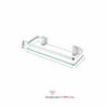 Rectangular Tempered Glass Shelf - Multi-Layer Space Aluminum Bathroom Storage