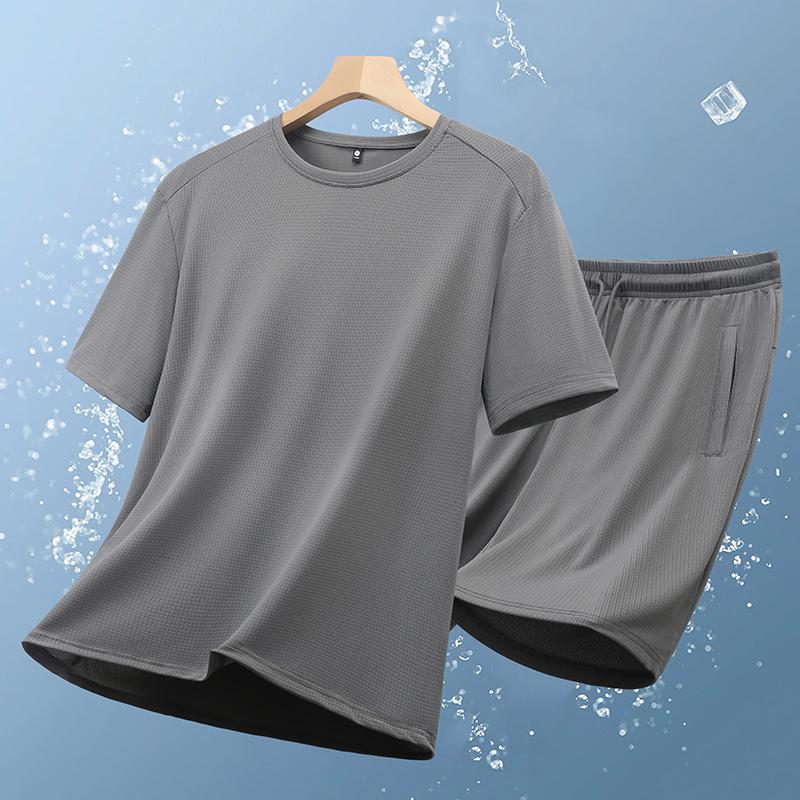 Casual Sports Suit Men's Short Sleeved Suit Men's Two-piece Set