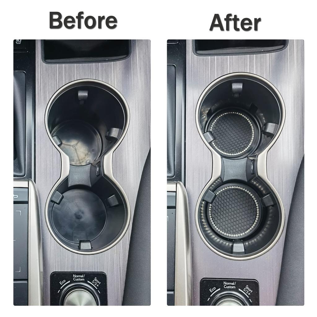 2 BUC Suport Auto pentru Pahar Apă/Sticlă, Pad/Covoraș Antiderapant, Gel de Siliciu Impermeabil, Pentru Decor Interior, Accesorii Styling Auto