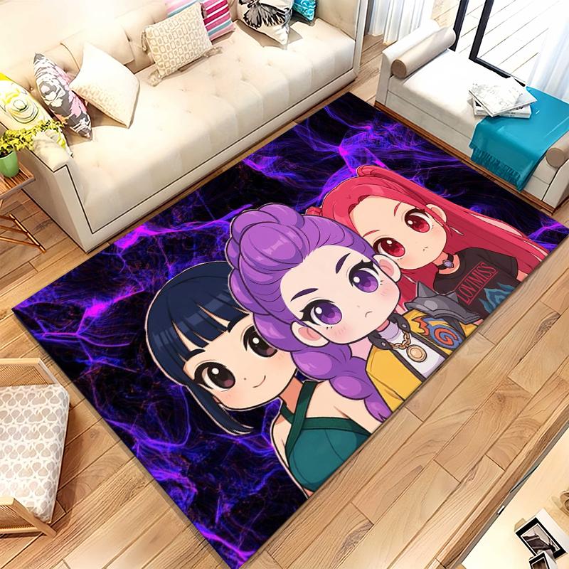 

K-Pop Demon Hunters Golden Saja Boys Living Room Non-Slip Area Rug Soft Carpet for Bedroom Playroom Sofa,Home Decor Doormat 40x60cm