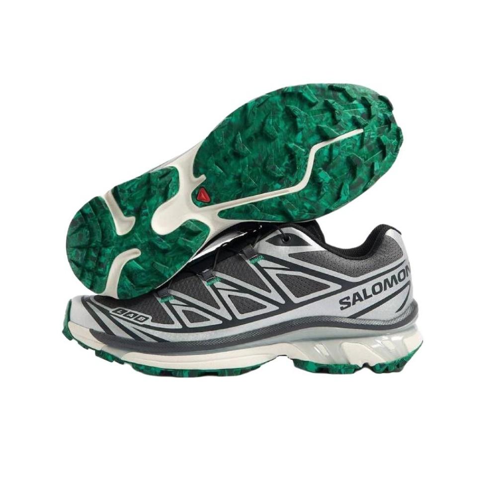 END. X Salomon XT-6 Emerald Unisex Sneakers Grey Asphalt L47953100