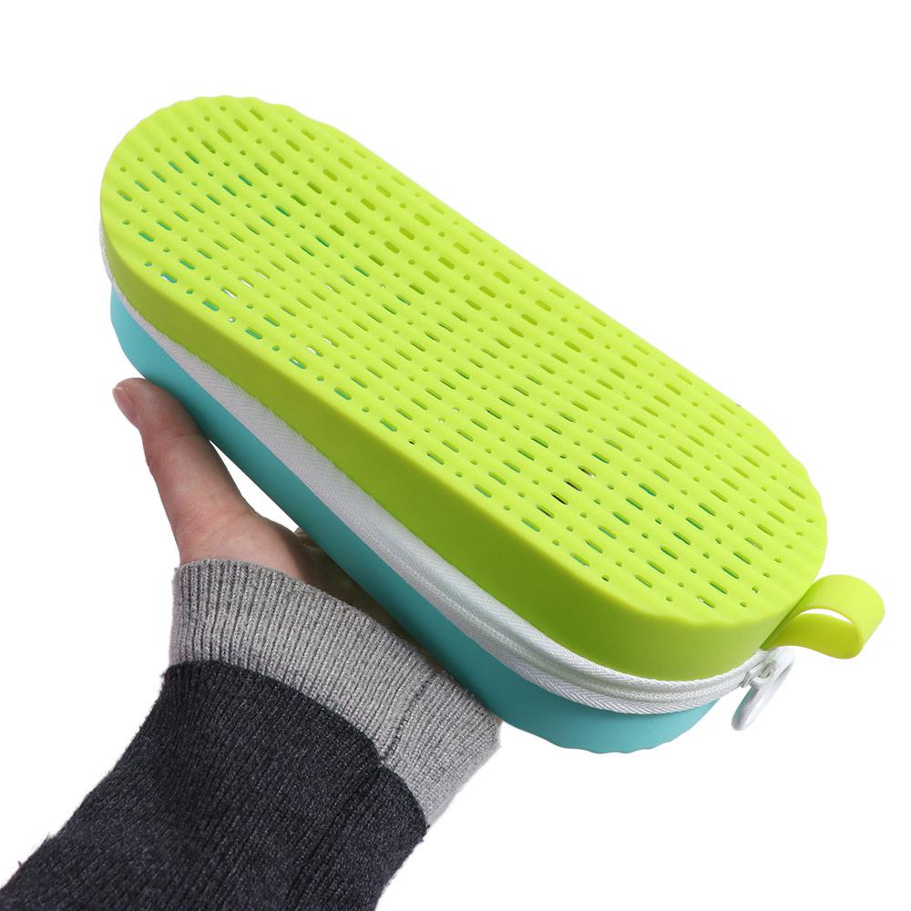 Portable Swim Goggle Case Silicone Sun Glasses Storage Box Zipper Eyeglasses Case Swimmers