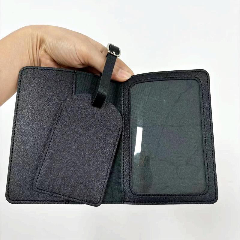 Travel Pu Passport Cover Luggage Tags Wedding Party Bussiness Gift Ticket Holder Passport Holder Case Travel Accessories Set