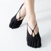 Velvet Women's Breathable Mesh Low-Cut Five-Finger Lace Socks