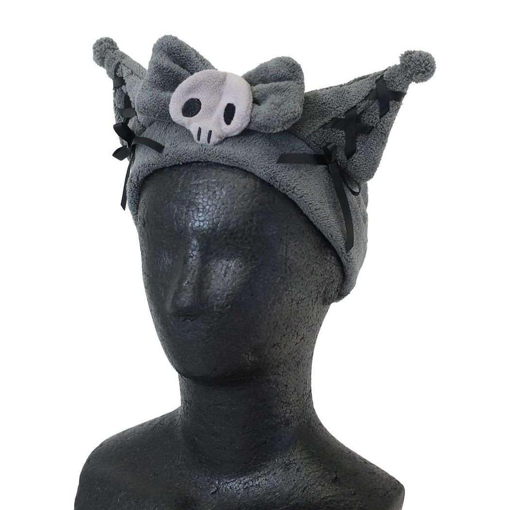 Marushin Sanrio Kuromi Midnight Black One Size Fits 3825001800 Hairband, Most, Girl's Character,