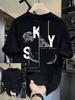 Oversized Angel Wings Butterfly Graphic T Shirts for Unisex Vintage Black White Wing Print Short Sleeve Tee Casual Streetwear