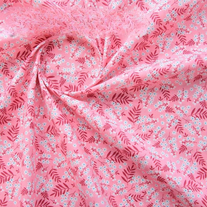 Classics Pastoral Floral Poplin Cotton Fabric DIY Children's Wear Cloth Make Bedding Quilt Decoration Home Sewing Cloth