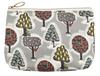 Quarter Report Moomin Basic Various Forest W15 X X Made In Japan (MOOMIN) Pouch, Design, Gray, Approx. H10.5 D4.5cm, Cosmetics, Makeup, Travel,