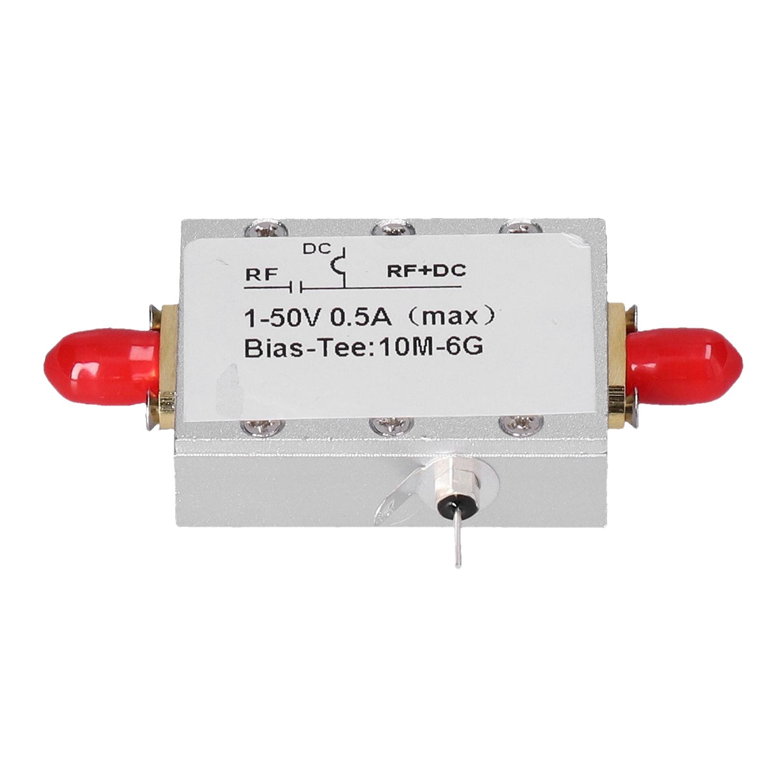 RF Bias Tee   Blokkeermodule 10MHz tot 6GHz met Laag Invoegverlies 1.2dB voor RF Coaxiale Voeding en   Stroomisolatie
