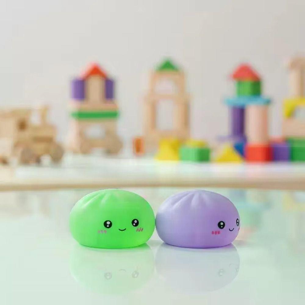With Steamer Dumplings Squishy Food Shape Fidget Sensory Toy Squishy Crystal Bun Children Gift