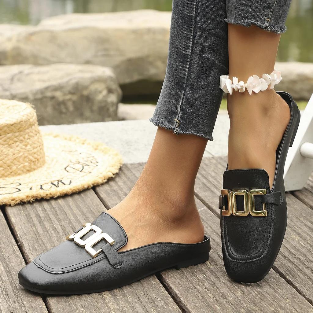 Fashion 2025 New Women Flats Shoes Fashion Vintage Leather Oxford Loafers Size 43 Comfy Casual Shallow Flats Sneakers Women