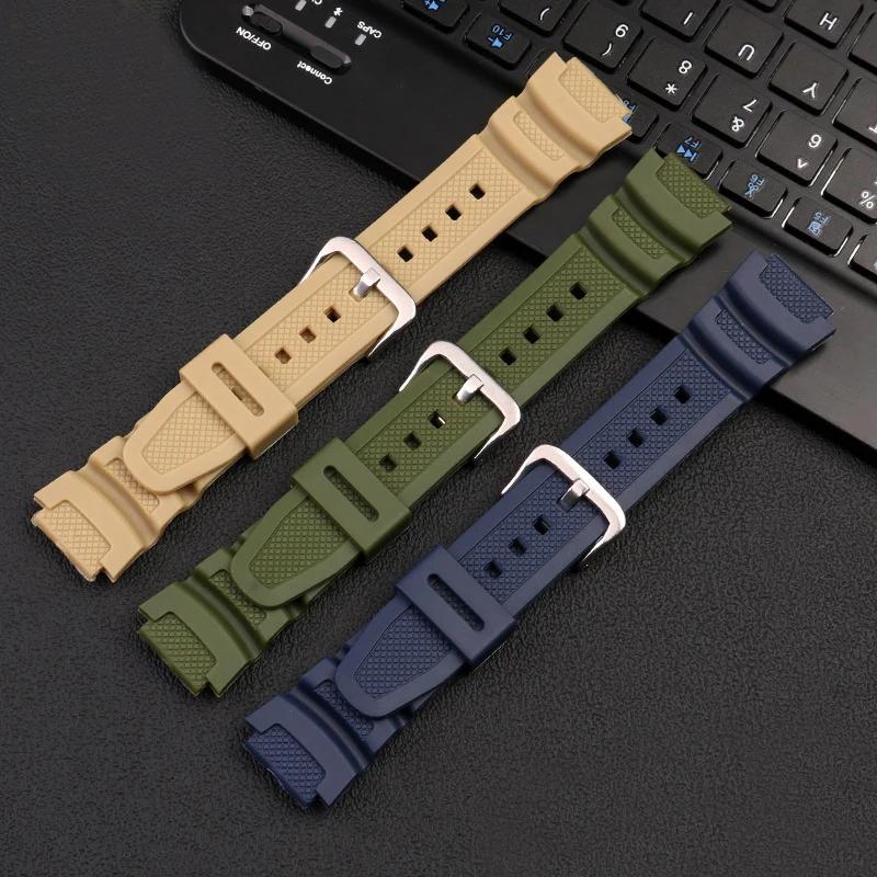 Gummiarmband für Casio AE-1200WH AQ-S810W MRW-200H W218H SGW-300/400 für Casio AE-1000W Uhrenzubehör Band 18mm