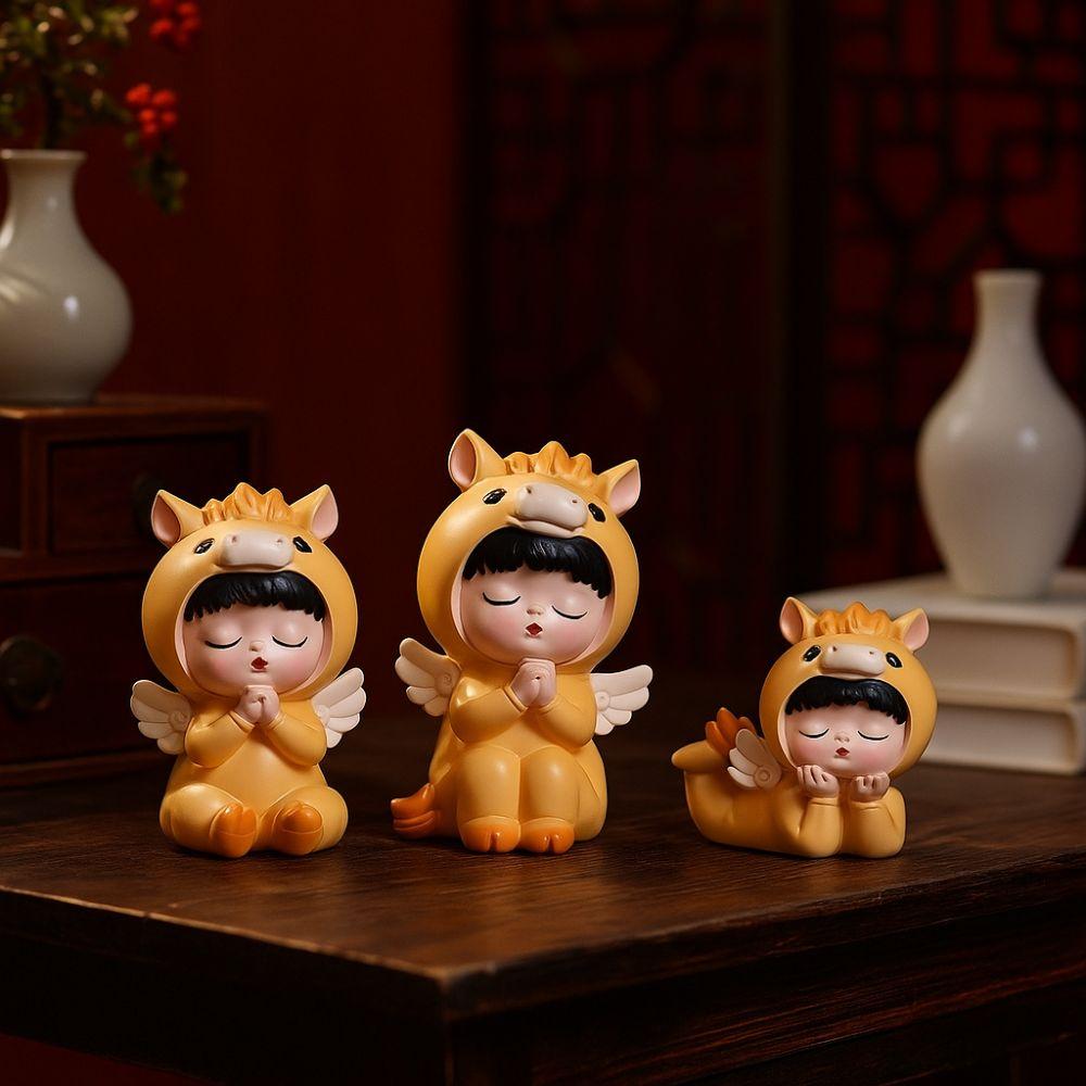 Creative Style Horse Baby Figurine Traditional Mini Snake Ornament  Spring Festival