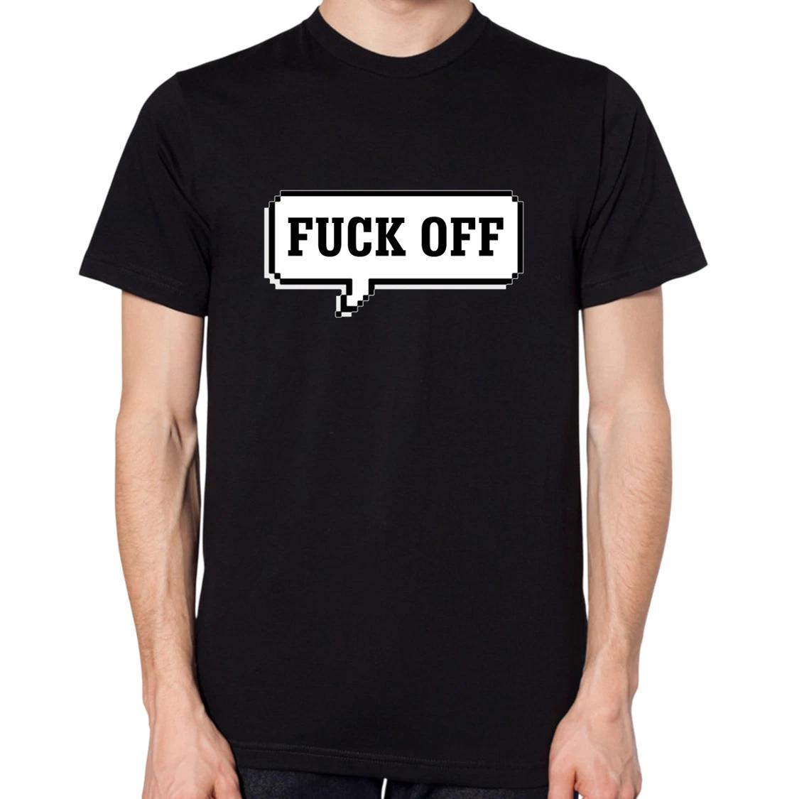 F*ck Off Speech Text T-Shirt XXL