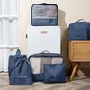 Organizer cases for suitcases for clothes, underwear, cosmetics, 7 pieces