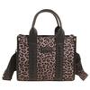 Leopard Print Niche Design Fashion 2025 New Small Square Bag Classic Woven Handbag Women's Bag Women's Messenger Bag