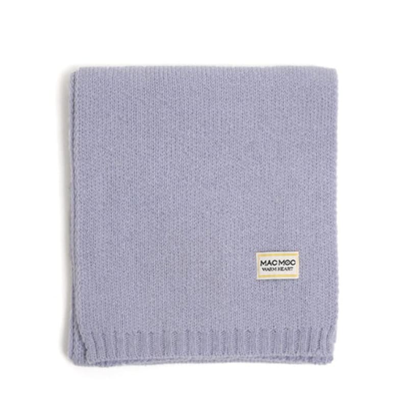 MAC MOC Dull Dull Soft Wool Knit Logo Muffler_6 colors