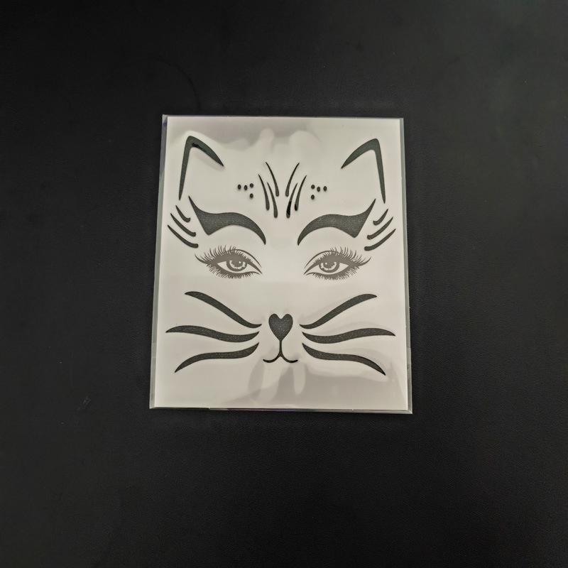 

Макияж в виде мордочки животного на Хэллоуин Декорации для лица Вечеринка Карнавал Марди Гра Маскарад чёрный