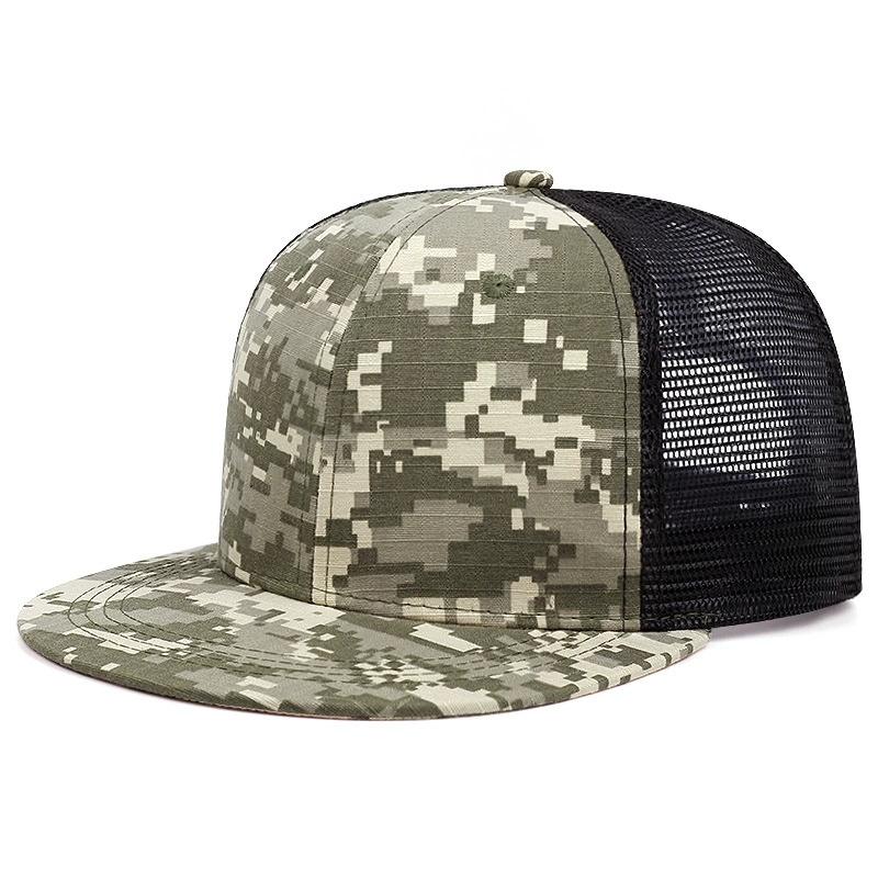 New Fashion Camouflage Vintage Cap for Men Fashion Hip Hop High Quality Net Cap Snapback Outdoors Summer Hat for Women