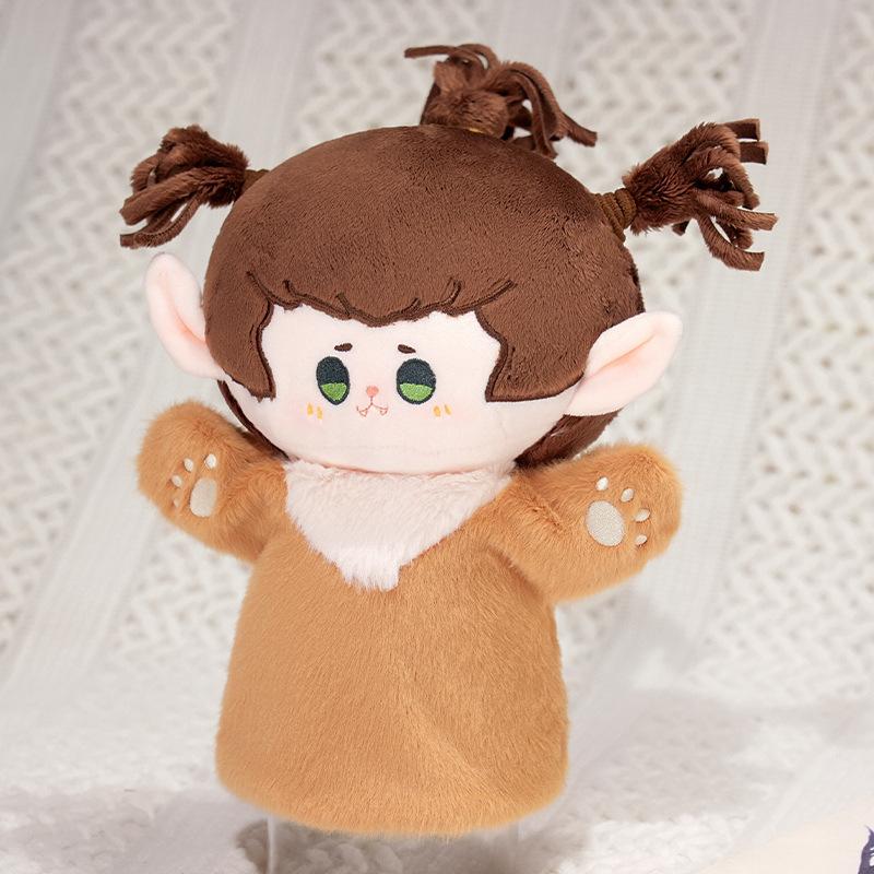 Toy Movie Nezha 2 Nezha Hand Doll Ao Bing Deer Boy Hand Doll Cotton Doll Plush Peripheral