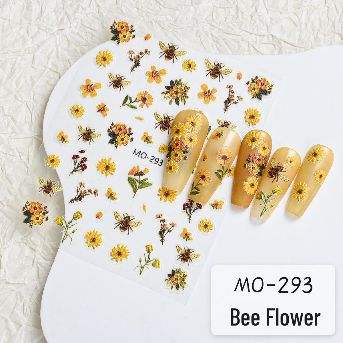 Spring Daisy & Summer Sunflower Nail Art Stickers