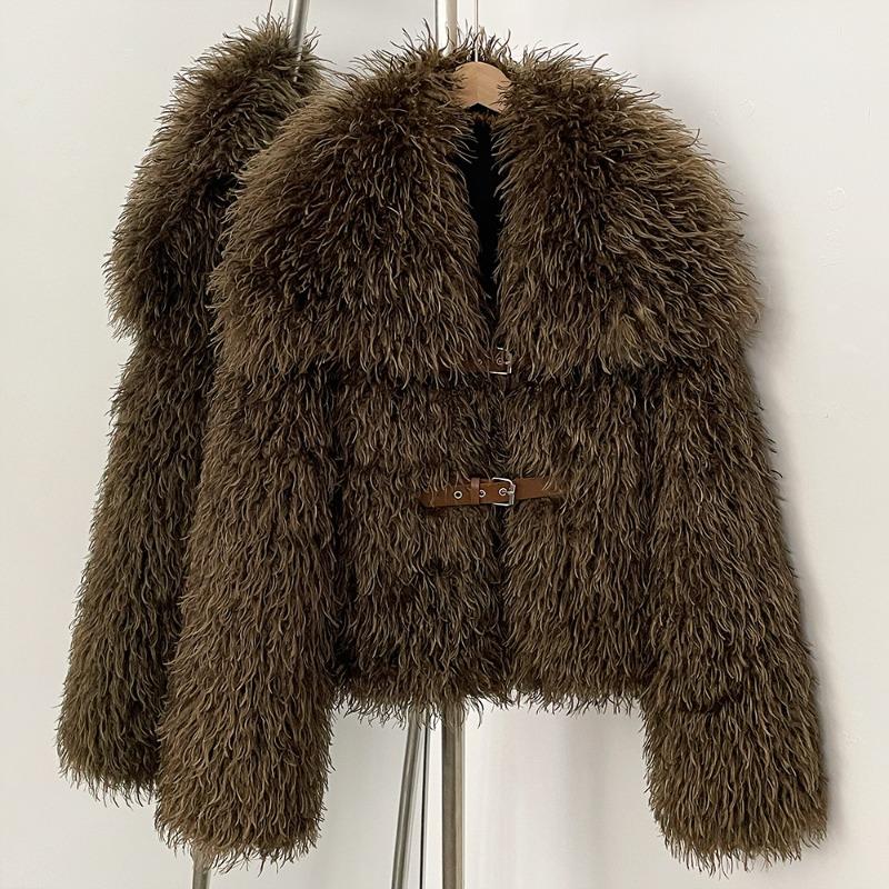 Autumn and Winter New Imitation Fur Coat Women's Short Thickened Fashion Celebrity Style Environmentally Friendly Fur Coat