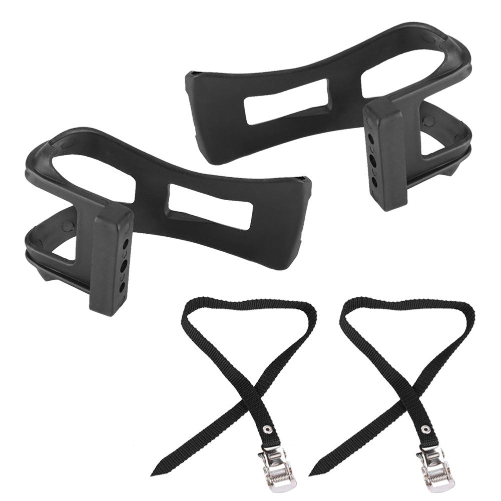 1 Set Cycling Bicycle Bike Toe Clip Toe Pedal Clips & Straps for Fixie Road Bike Non Slip