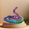 Realistic Cobra Ornament 30/45/60cm Animal Simulation Model 3D Printed Snake  Desktop Ornament