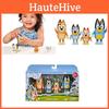 Bluey Família Bingo Brinquedos Pacote de 4 Peças Conjunto de Figuras de Ação Presente Perfeito para Crianças Coleção