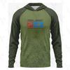 PELAGIC Langarm-Fischer-Hoodie UV-Schutz Atmungsaktiv Schnelltrocknend Bekleidung Herren