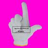 Men's Durable White Cotton Nylon Work Gloves for Construction