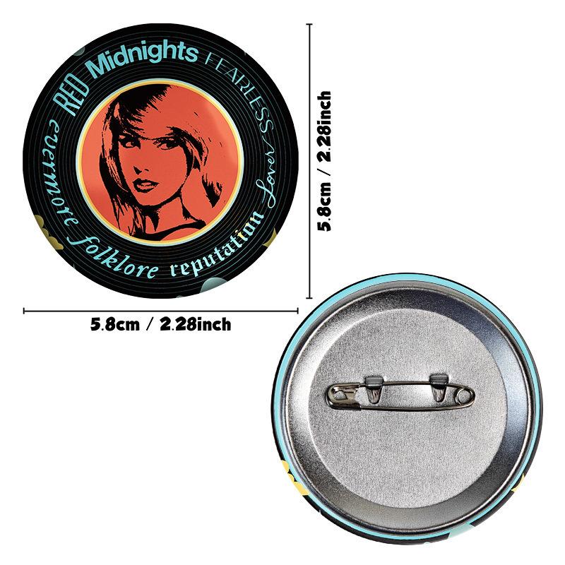 Singer Taylor Swift Swift Concert Surrounding Fans Support Jewelry Badge Decoration