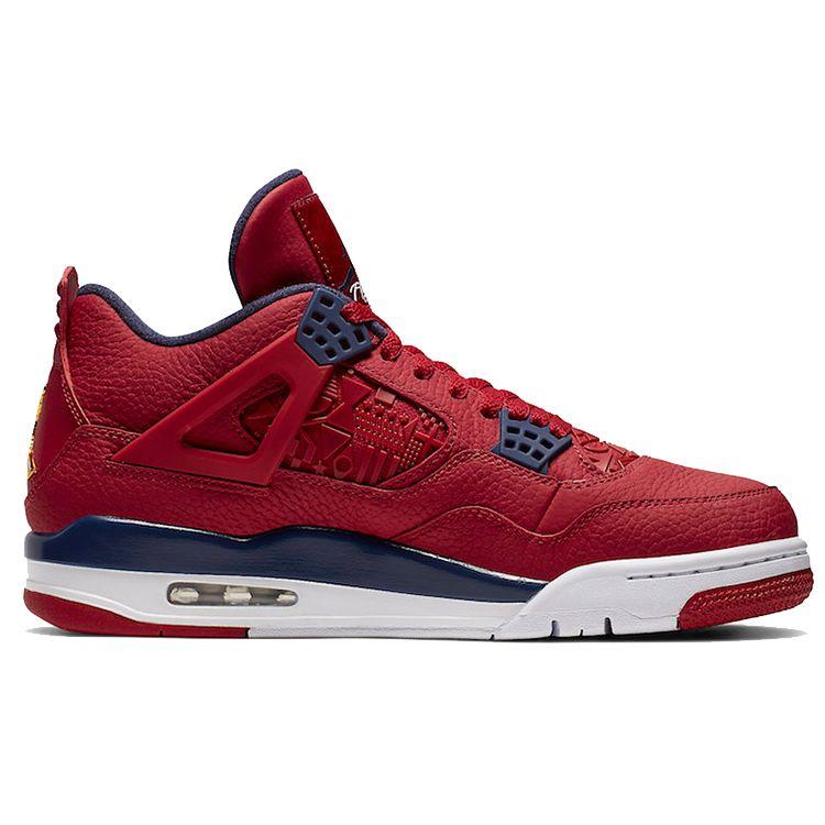 Air Jordan 4 Retro FIBA Men Sneakers Red Gym-Red White CI1184-617