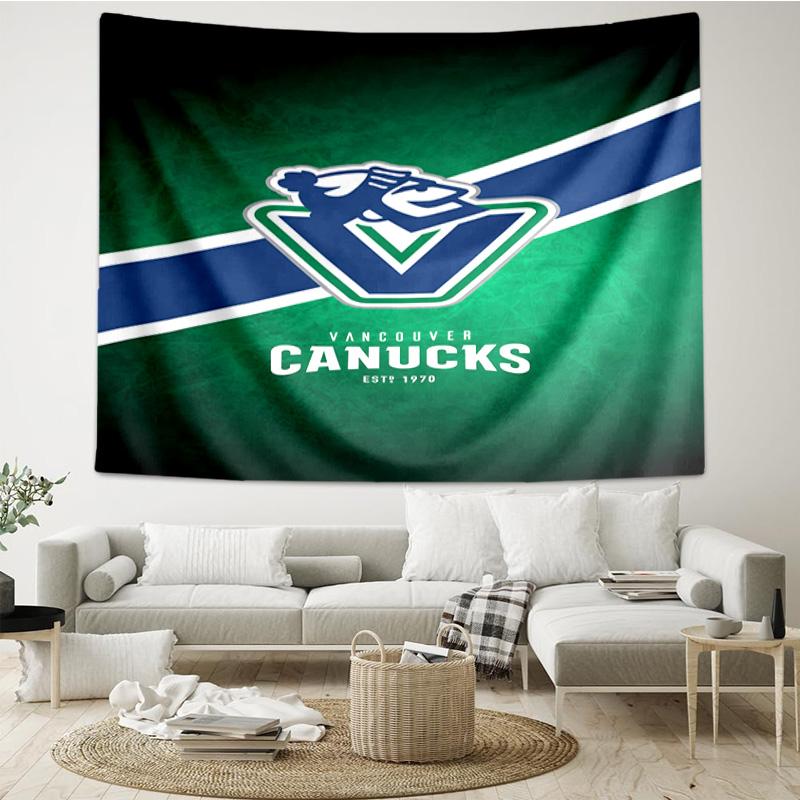 Hockey Team Vancouver-Canucks Tapestry, Unique Design Tapestry, Wall Decor for Bedroom,Livingroom, Playroom,Heartwarming Fan Holiday Gifts