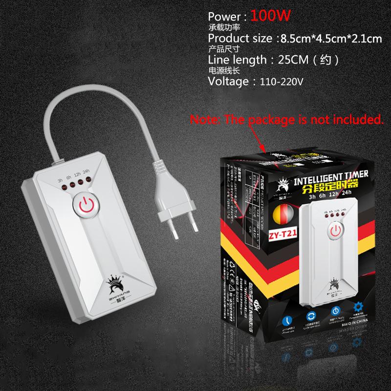 110/220V Fish Tank Timer Aquarium Light Timer Fish Tank Timing Socket Adjustable Aquarium Timer Controller Light Timing System белый