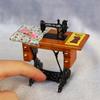 3.15x3.15in Dollhouse Retro Sewing Machine Decoration Toys for 6-8 Year Old Kids Pretend for Play Supplies Worth to Keep