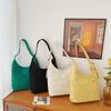 Large Capacity Tote Bag Women's Canvas Bag Solid Color Shoulder Crossbody Bag