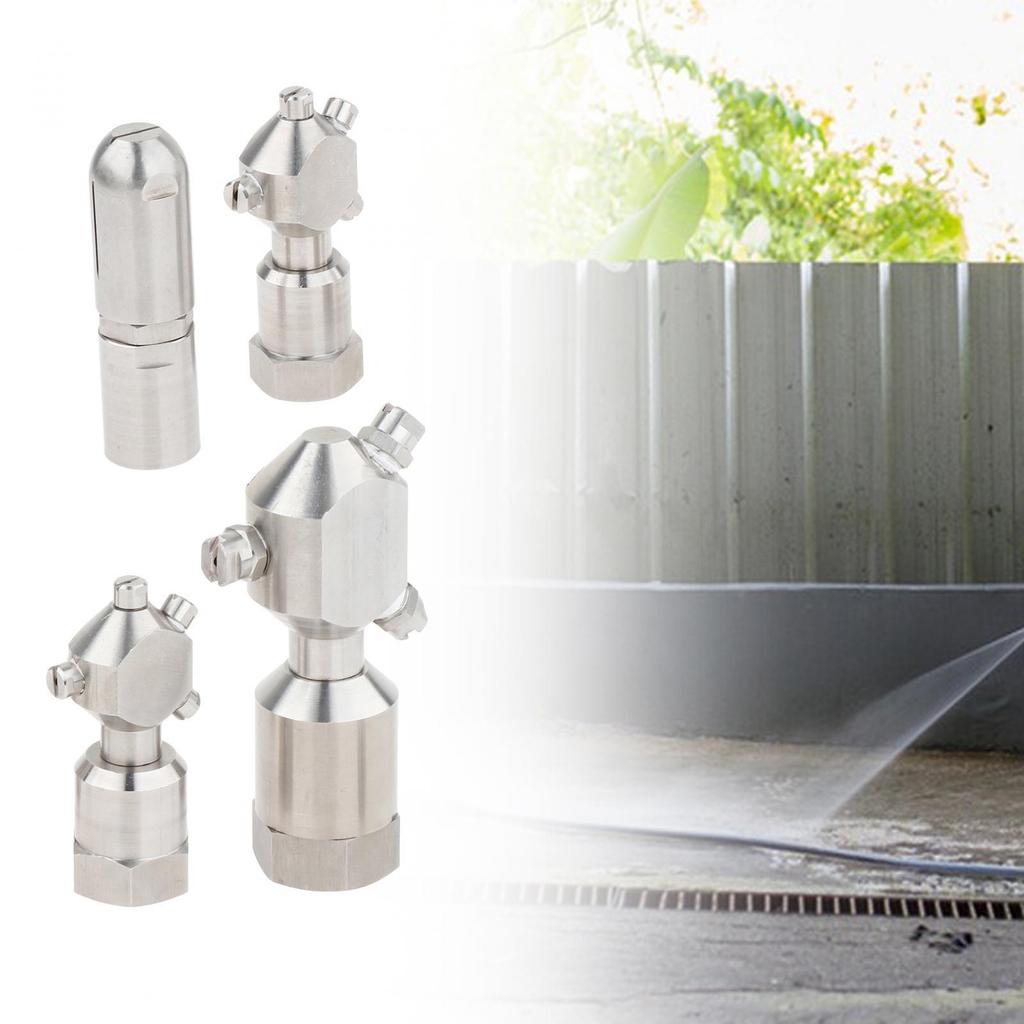 Rotary Spray Balls 360 Degree Pressure Washer Nozzle Fittings Female Thread Rotating Container Washing Spray Nozzles