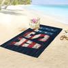 Telo Mare Bandiera Americana USA Grande Asciugamano da Bagno per Piscina 80x160cm Patriottico Nautico Accessorio per Vacanze Estive Giornata in Spiaggia