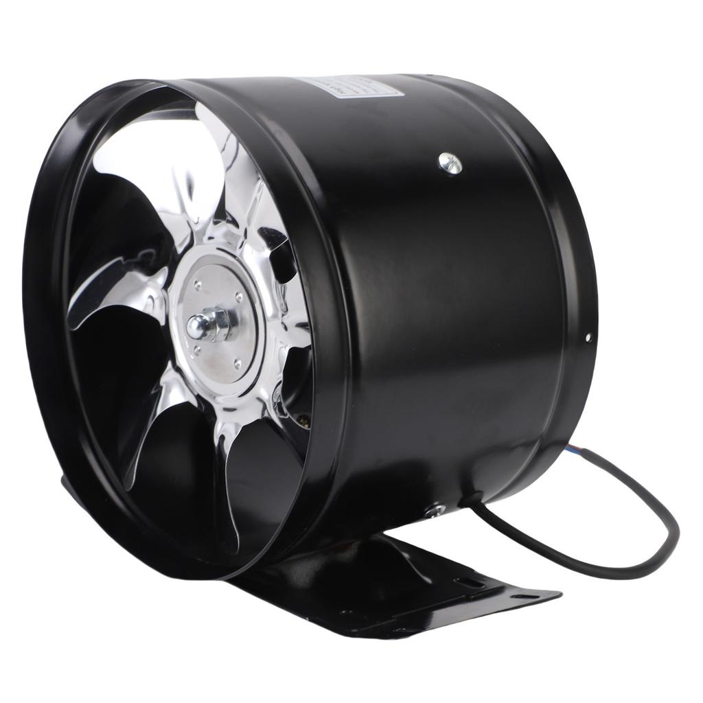 Portable Range Hood 8in Strong Wind Low Noise Cooking Exhaust Fan with Base for Indoor Hot Pot RV Kitchen Black