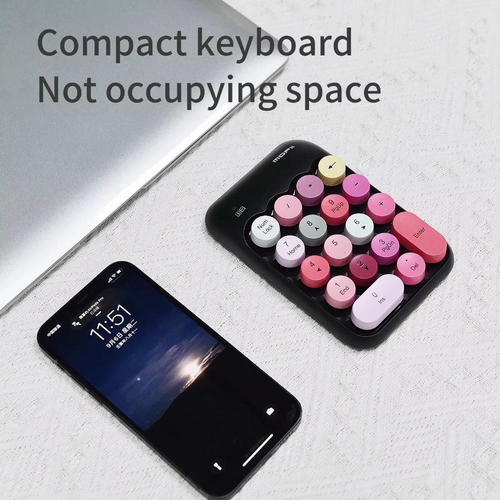 Rechargeable Digital Keyboard Colorful Accounting Keyboard Mini Portable Keypad  Office