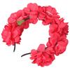 Gothicism Rose Headbands Halloween Cosplay Hair Hoop Carnivals Headbands for Bridal Wedding and Festival