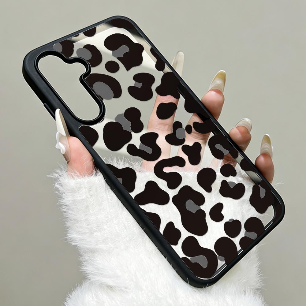 Silicone Leopard Phone Case For Samsung A56 5G Funda A17 A16 A55 A54 A15 A36 A35 A26 A25 A07 A06 A05s A05 A12 A13 A14 A34 Cover